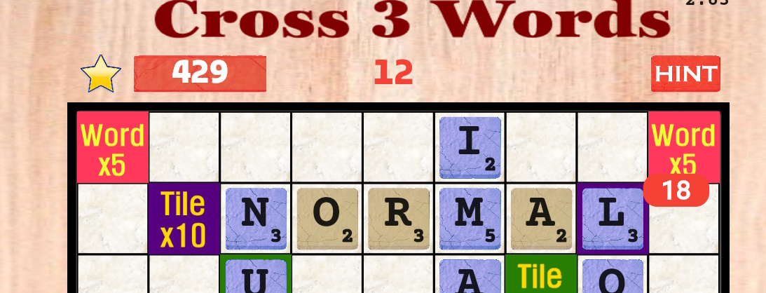 Cross Three Words